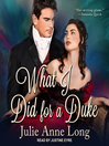 Imagen de portada para What I Did For a Duke